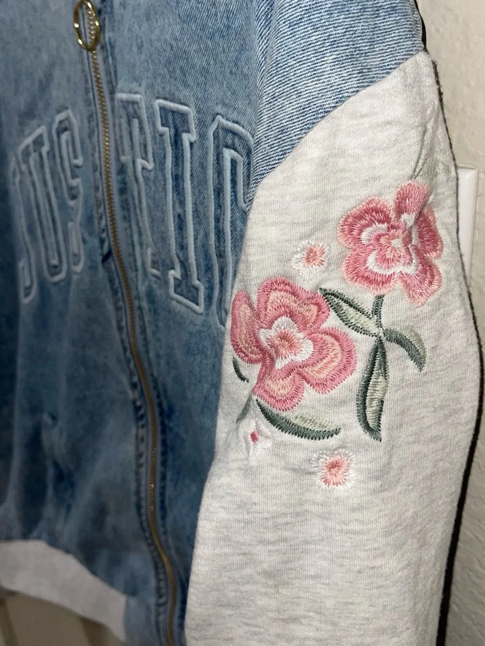 Justice denim front